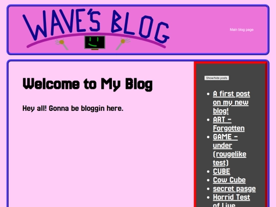 blog screenshot