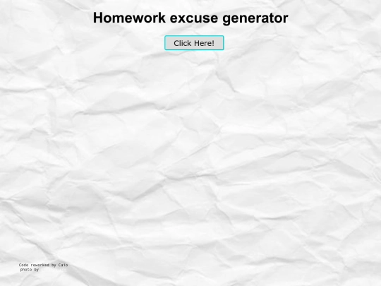 homework-excuse-generator screenshot