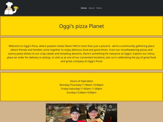 oggis pizza screenshot