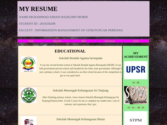 education screenshot