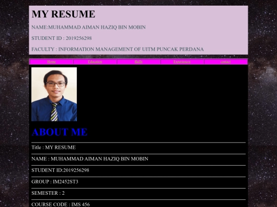index screenshot