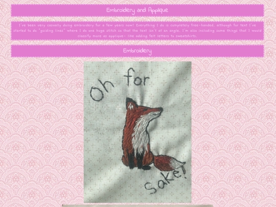 hobbiesandart/embroidery screenshot