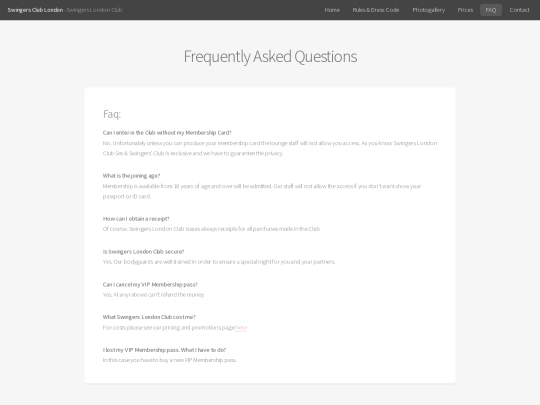 faq screenshot