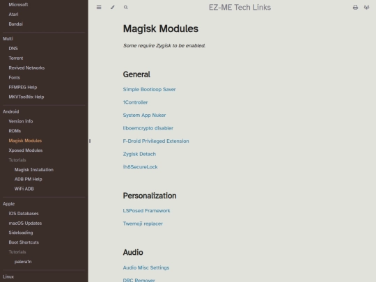 android/magisk-modules screenshot