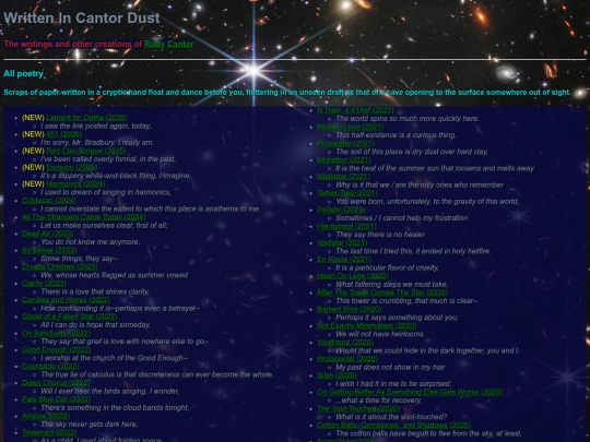 poetry/directory screenshot