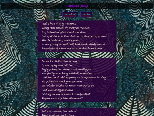 poetry/harmonics screenshot