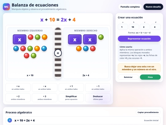 Ecuaciones screenshot