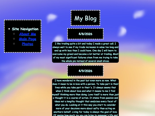 blog screenshot
