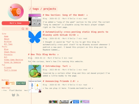 tags/projects screenshot