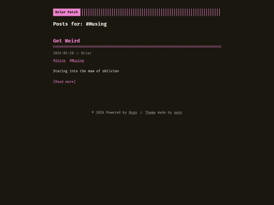 tags/musing screenshot