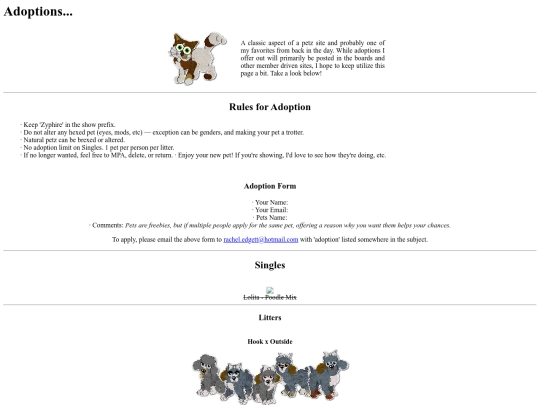 zyphire/adopt screenshot