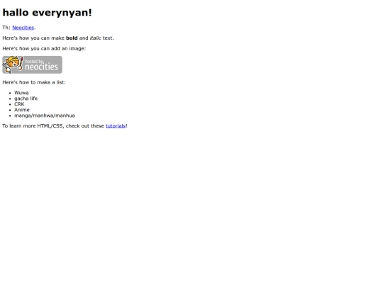 index screenshot