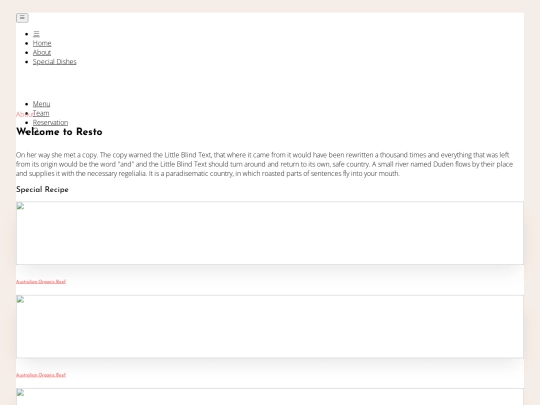 restoS/restoS/about screenshot