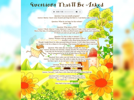 questions screenshot