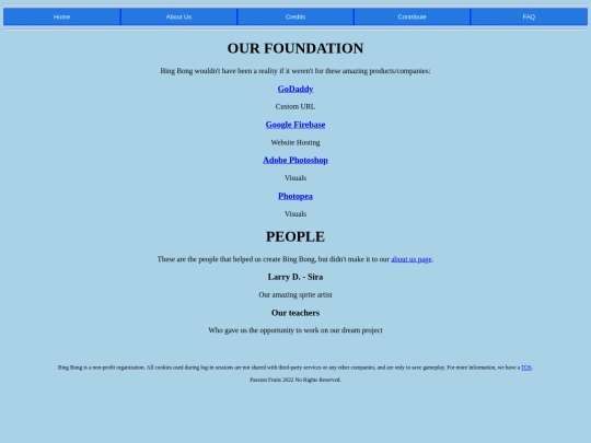 credits screenshot