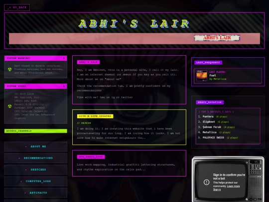 Homepage/home screenshot