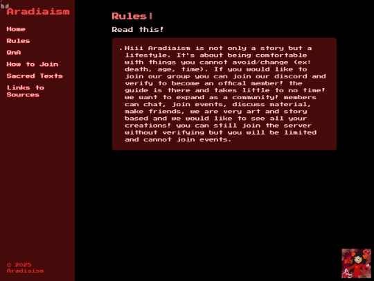 rules screenshot