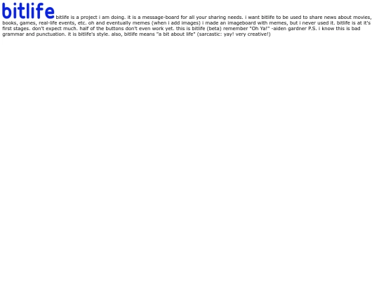 info screenshot