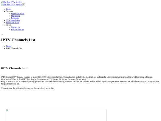 iptv-channels-list screenshot