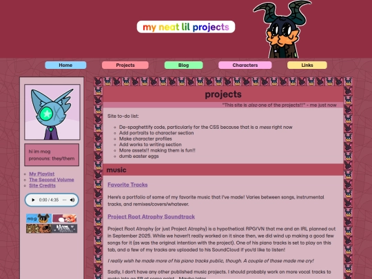projects screenshot