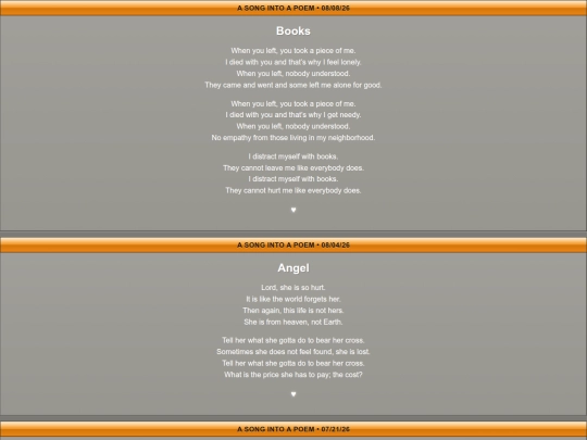 poetry screenshot