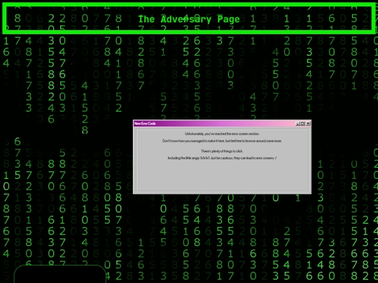 Adversary screenshot