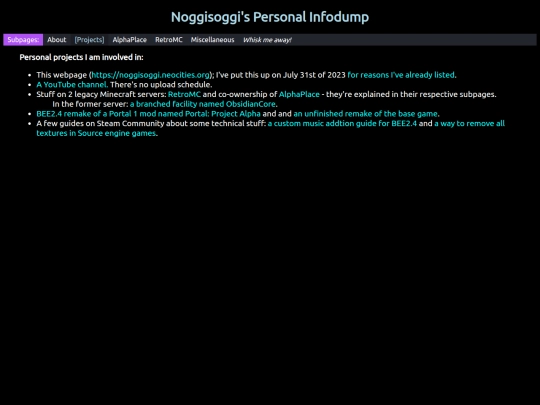 pages/projects screenshot