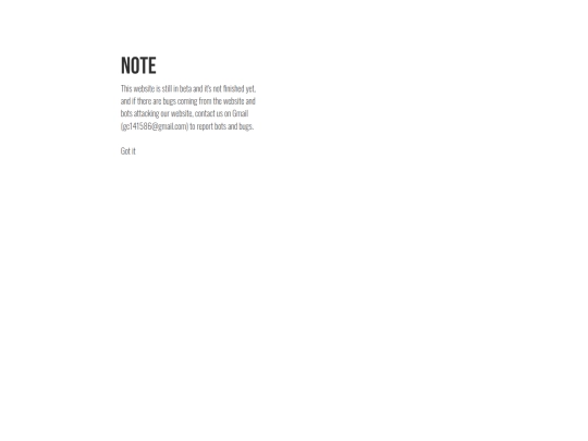 betawarning screenshot
