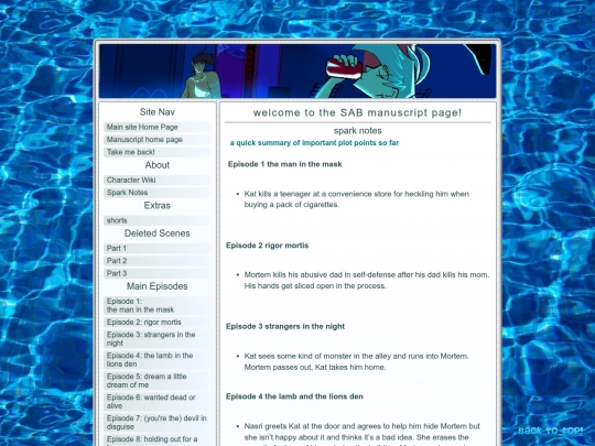 manuscript/sparknotes screenshot