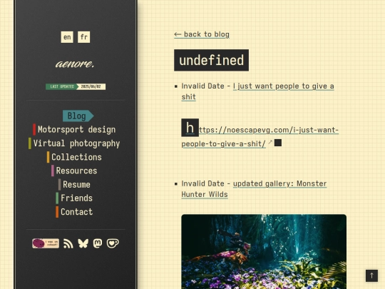blog/feed screenshot