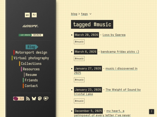 blog/tags/music screenshot
