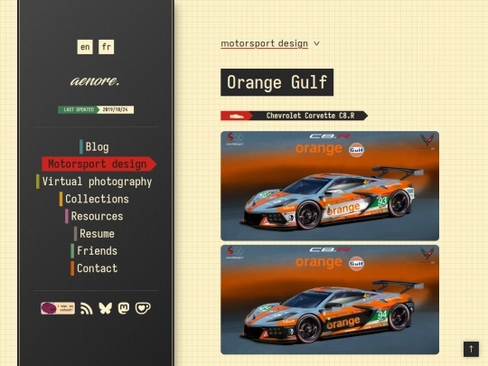 liveries/corvettec8rgulforange screenshot