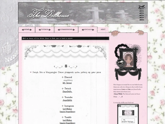 socials screenshot