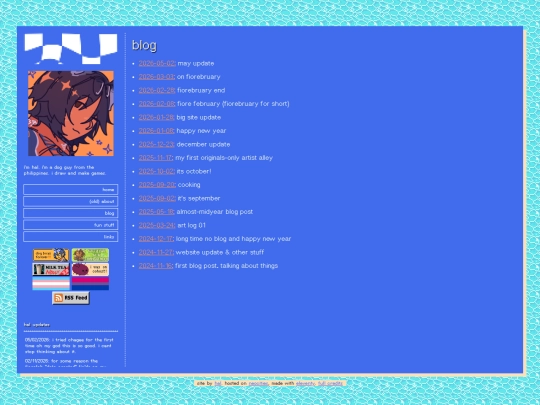 blog screenshot