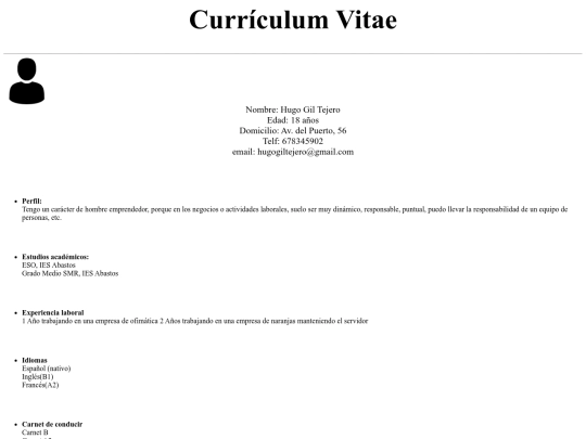 Curriculum screenshot