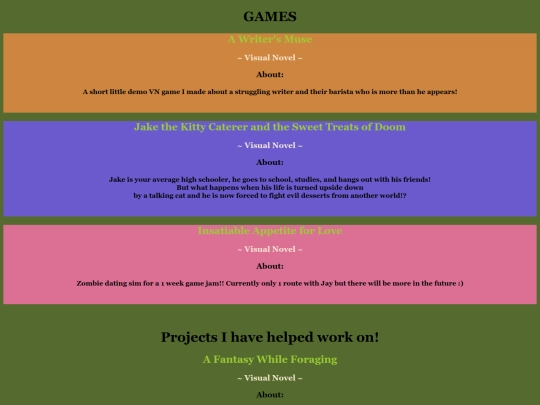 games screenshot