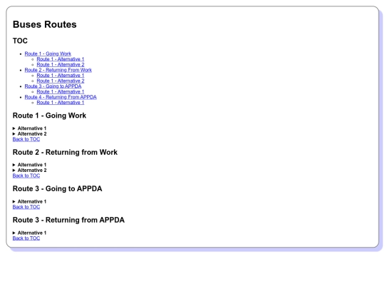 buses screenshot