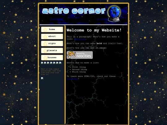 astro screenshot