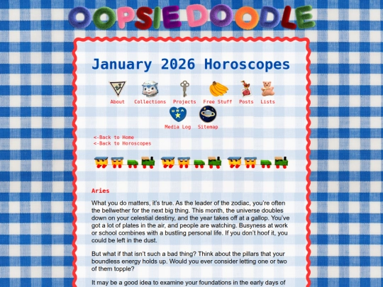 freestuff/horoscopes/2026/january screenshot