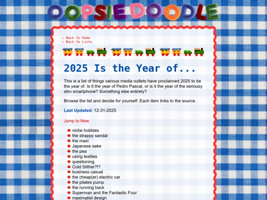 lists/2025istheyearof screenshot