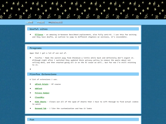 bookmarks screenshot