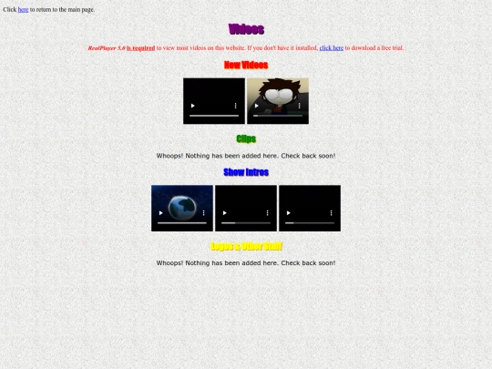 videos screenshot