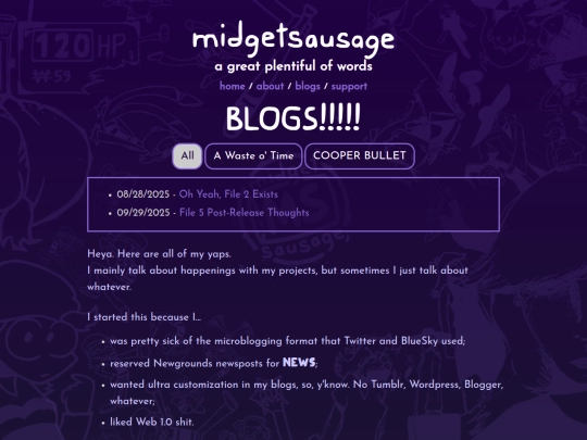 blogs screenshot