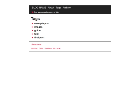 tags screenshot