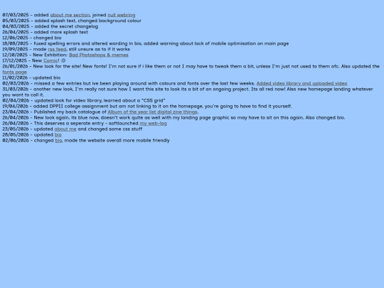 changelog screenshot