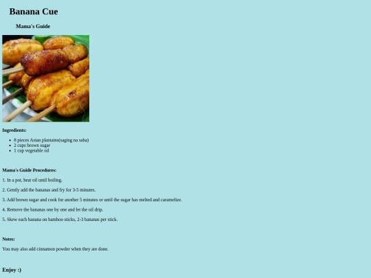 BananaCue screenshot