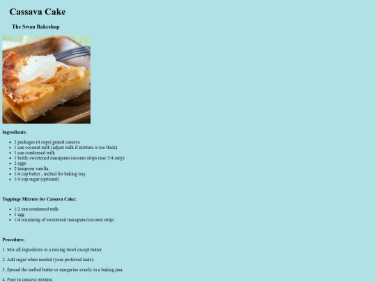 cassavacake screenshot