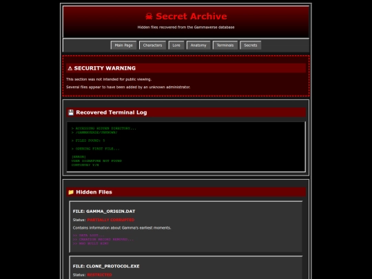 secrets screenshot