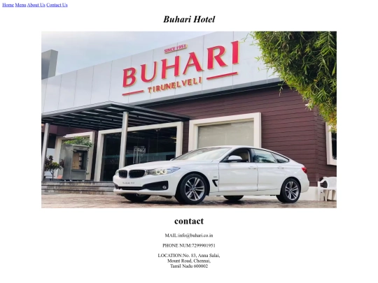 hotel/Contact Us screenshot