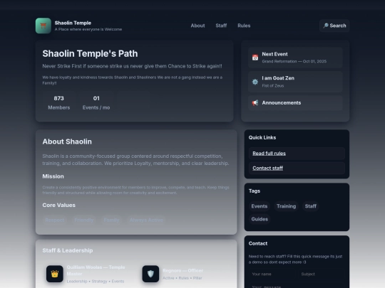 Shaolin screenshot